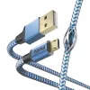 Hama Reflective USB kabelis USB 2.0 1.5 m USB A Micro-USB B Mėlynas
