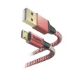Hama Atspindintis USB laidas USB 2.0 1.5 m USB A Micro-USB B Raudonas