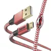 Hama Atspindintis USB laidas USB 2.0 1.5 m USB A Micro-USB B Raudonas