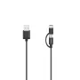 Hama 00200616 USB kabelis USB 2.0 0,75 m USB A USB C/Micro-USB A juodas