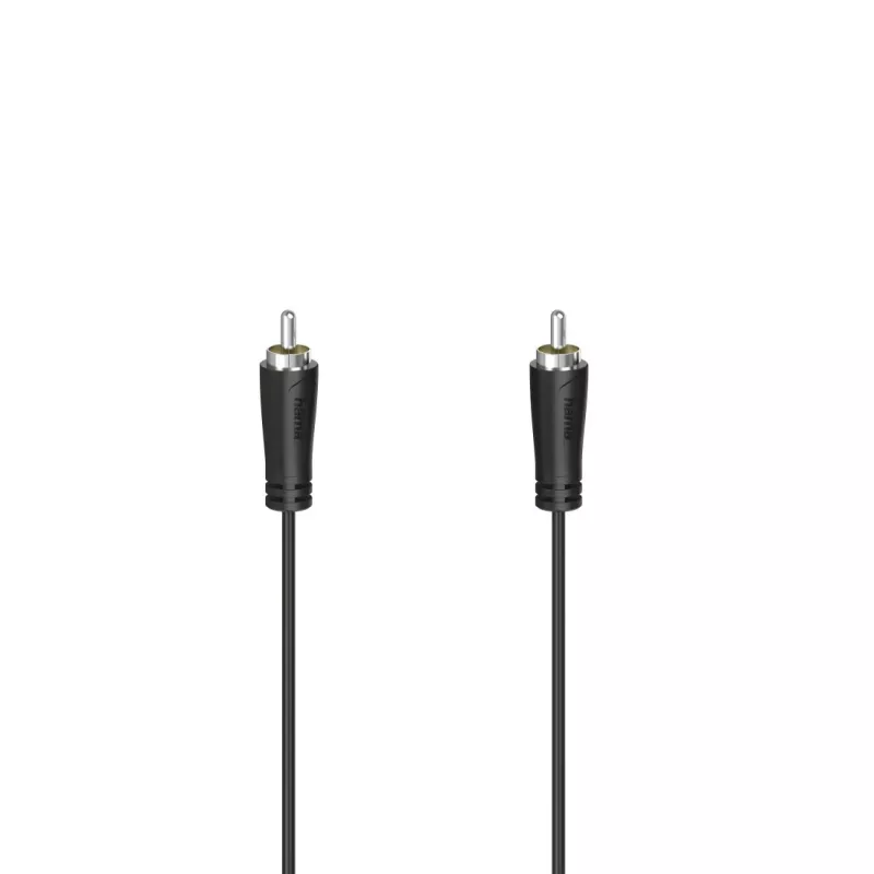 Hama 00205099 garso laidas 3 m RCA juodas Vyriška-Vyriška Magnetiškai ekranuotas