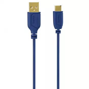 Hama 0,75 m USB2.0-C/USB2.0-A USB laidas USB C USB A Mėlynas