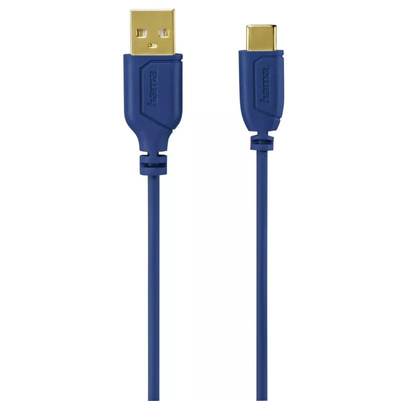 Hama 0,75 m USB2.0-C/USB2.0-A USB laidas USB C USB A Mėlynas