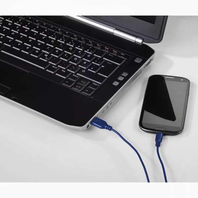 Hama 0,75 m USB2.0-C/USB2.0-A USB laidas USB C USB A Mėlynas