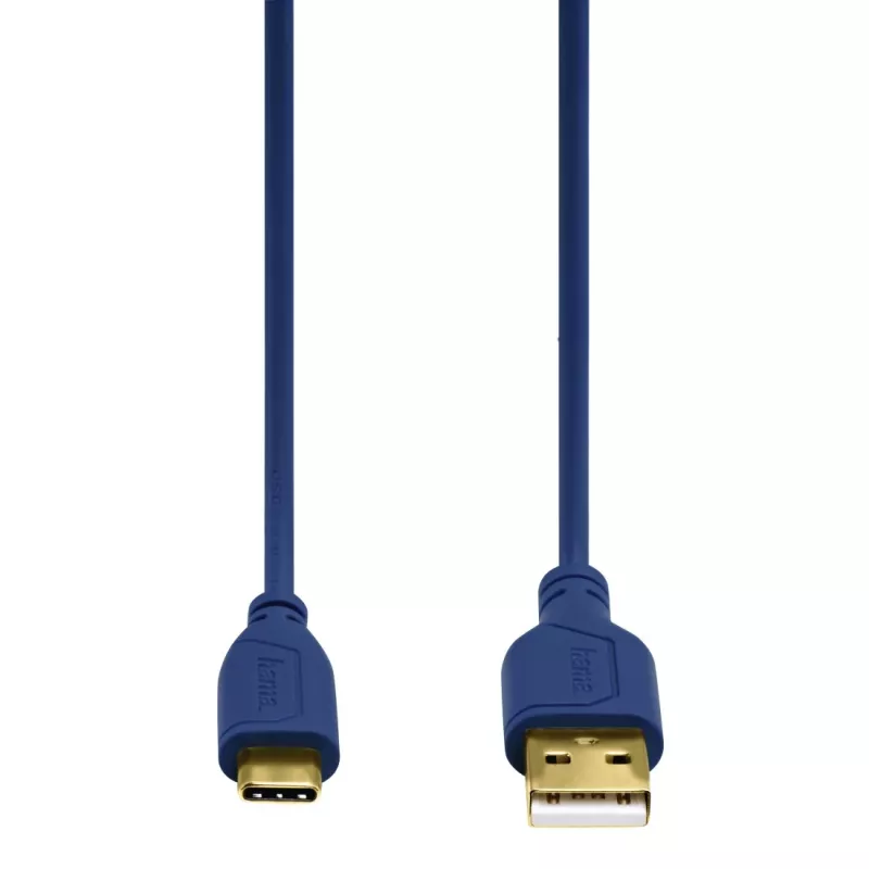 Hama 0,75 m USB2.0-C/USB2.0-A USB laidas USB C USB A Mėlynas