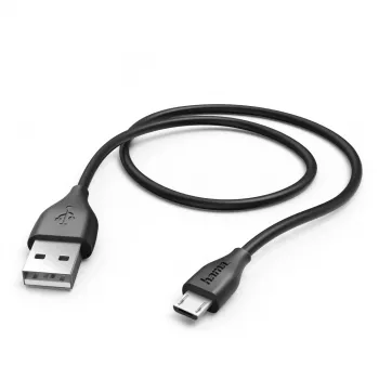 Hama 1,4 m, USB2.0-A/USB2.0 Micro-B USB kabelis USB A Micro-USB B Juodas