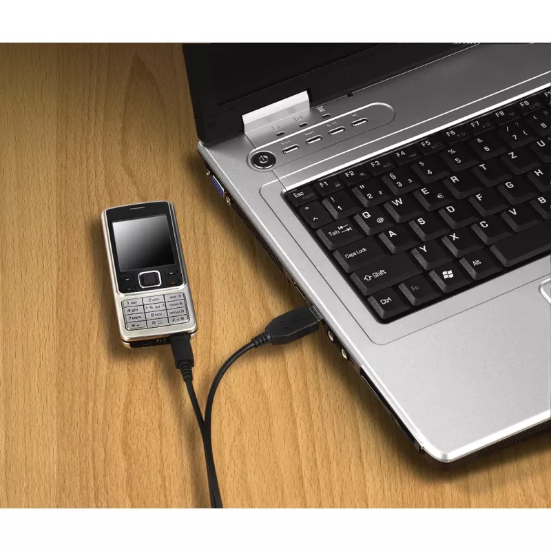 Hama 0,6 m, USB2.0-A/USB2.0 Micro-B USB laidas USB A Micro-USB B juodas