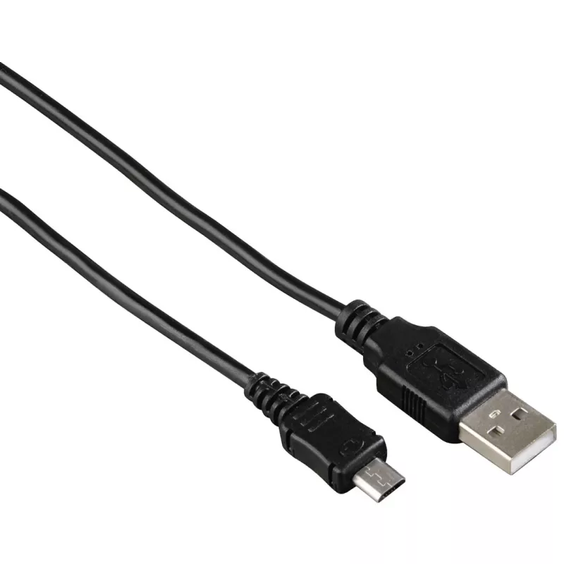 Hama 0,6 m, USB2.0-A/USB2.0 Micro-B USB laidas USB A Micro-USB B juodas