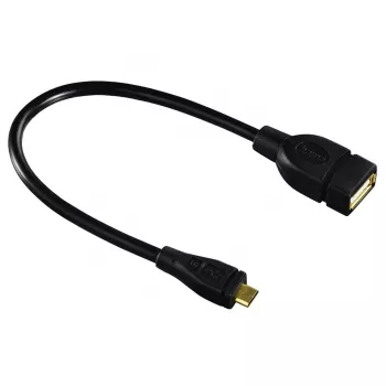 Hama 173892 USB laidas USB 2.0 0,15 m Micro-USB B USB A Juodas