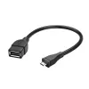 Hama 173892 USB laidas USB 2.0 0,15 m Micro-USB B USB A Juodas