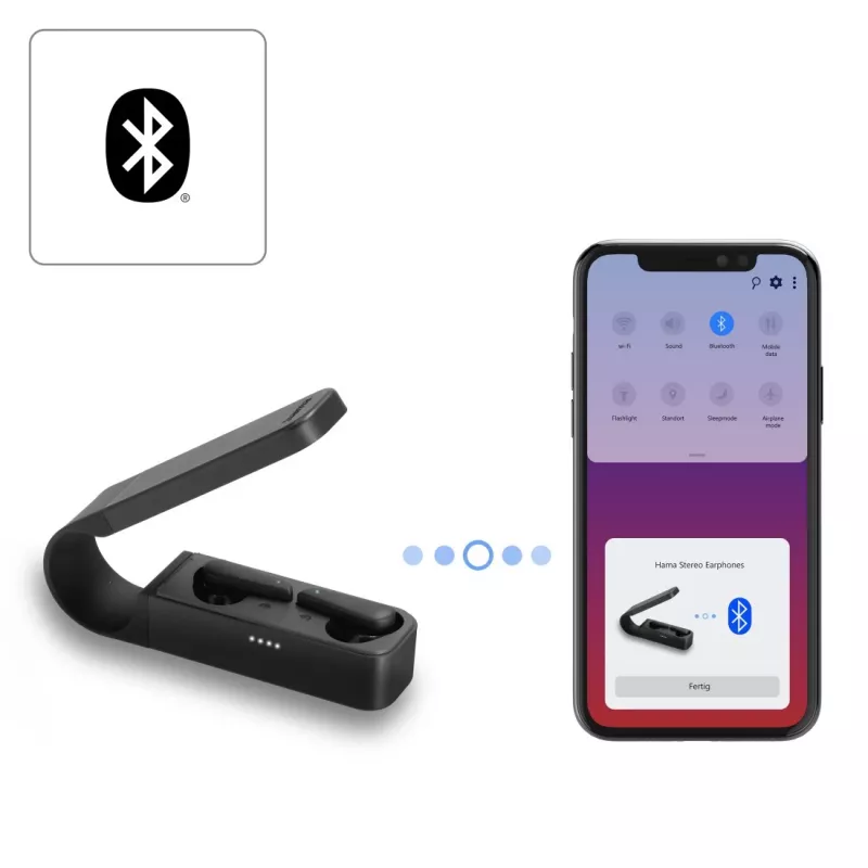 Hama Spirit Pocket ausinės True Wireless Stereo (TWS) į ausis įdedamos skambučiams/muzikai Bluetooth juodos