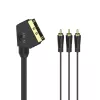 Hama 00205156 SCART laidas 1,5 m 3 x RCA juodas