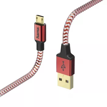 Hama 00178288 USB laidas USB 2.0 1.5 m USB A Micro-USB B raudonas