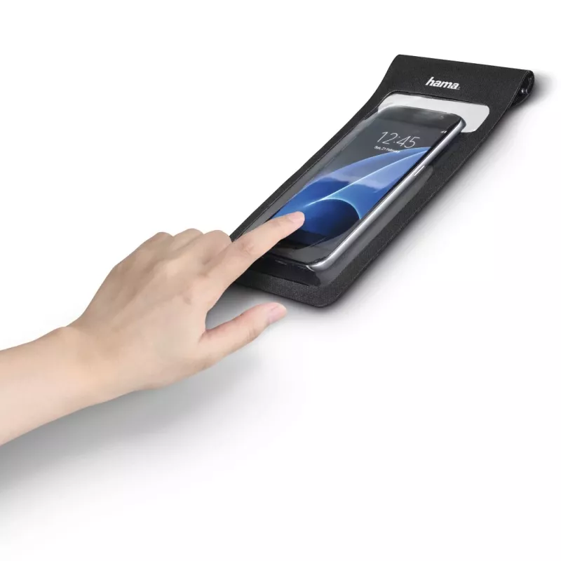 Hama plonas mobiliojo telefono dėklas Maišelio tipo dėklas Juoda, permatoma