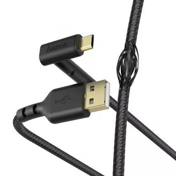Hama Stand USB laidas USB 2.0 1,5 m USB A Micro-USB B juodas