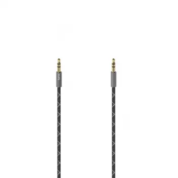 Hama 00205129 garso kabelis 0,75 m 3,5 mm Juoda, Pilka