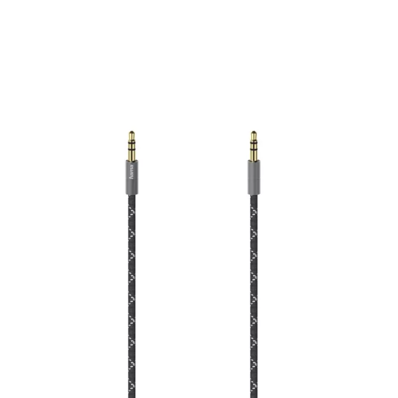Hama 00205129 garso kabelis 0,75 m 3,5 mm Juoda, Pilka
