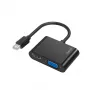 Hama 00200330 vaizdo kabelio adapteris Mini DisplayPort HDMI + VGA (D-Sub) juodas