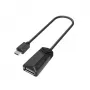 Hama 00200308 jungčių adapteris Micro-USB USB Type-A juodas