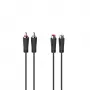 Hama 00205259 garso kabelis 1,5 m 2 x RCA juodas