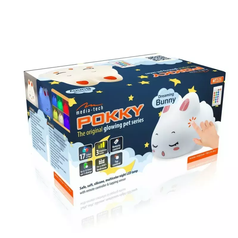 Viršutinės ausinės MEDIA-TECH MT225 Pokky Dreaming Bunny — lengvas, laidinis dizainas