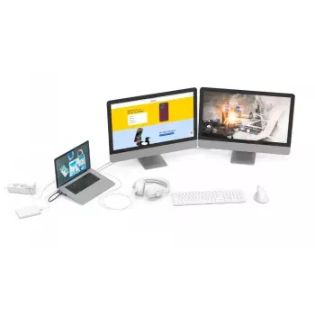 Hama Connect2Office Basic laidinis USB 3.2 Gen 1 (3.1 Gen 1) Type-C antracito, pilkos spalvos