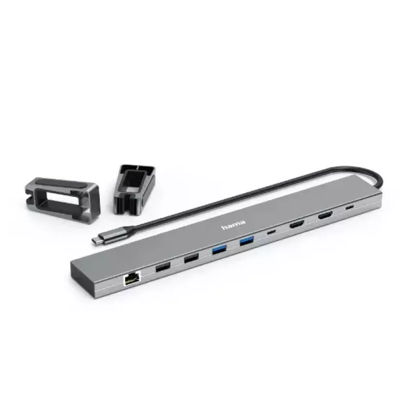 Hama Connect2Office Basic laidinis USB 3.2 Gen 1 (3.1 Gen 1) Type-C antracito, pilkos spalvos