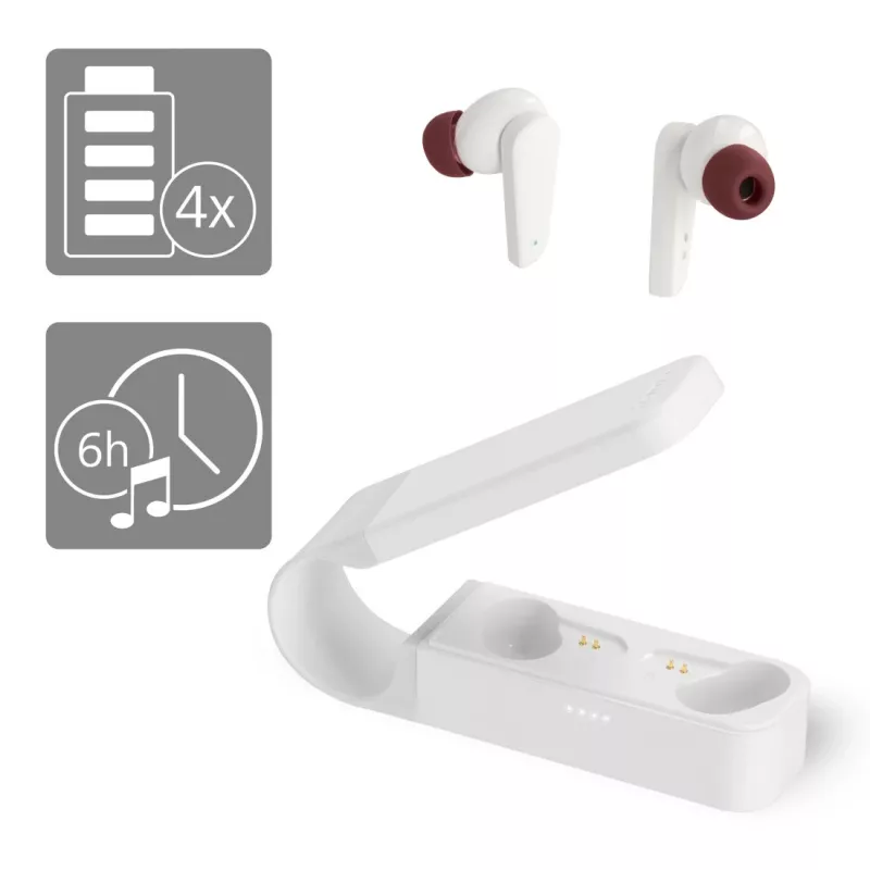 Hama Spirit Pocket ausinės True Wireless Stereo (TWS) į ausis įdedamos Skambučiams / Muzikai Bluetooth Baltos
