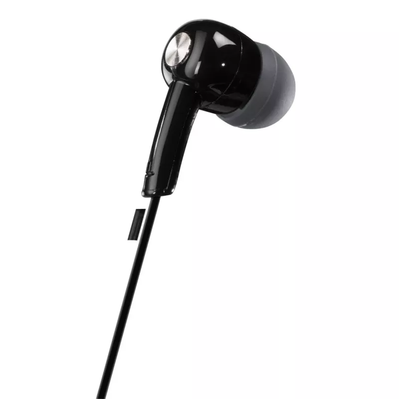 Hama Gloss ausinės su laidu į ausis muzikai juodos, pilkos