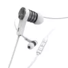 Hama Intense laisvų rankų įranga laidinė į ausis įdedama skambučiams / muzikai sidabrinė, balta