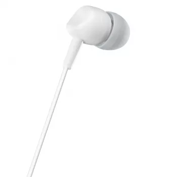Hama Kooky Wired in-ear ausinės pokalbiams ir muzikai, pilkos, baltos