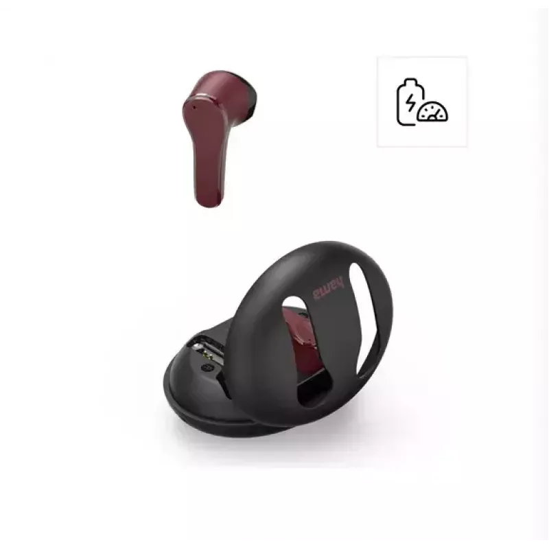 Hama Spirit Unchained ausinės True Wireless Stereo (TWS) į ausis įdedamos muzikai Bluetooth juoda, raudona