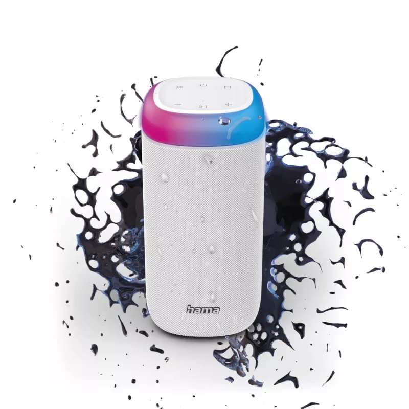 Hama Shine 2.0 Stereo nešiojamasis garsiakalbis baltas 30 W
