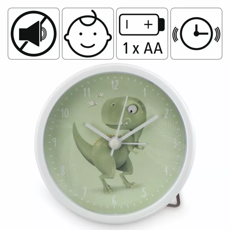 Hama Happy Dino mechaninis žadintuvas žalias, baltas