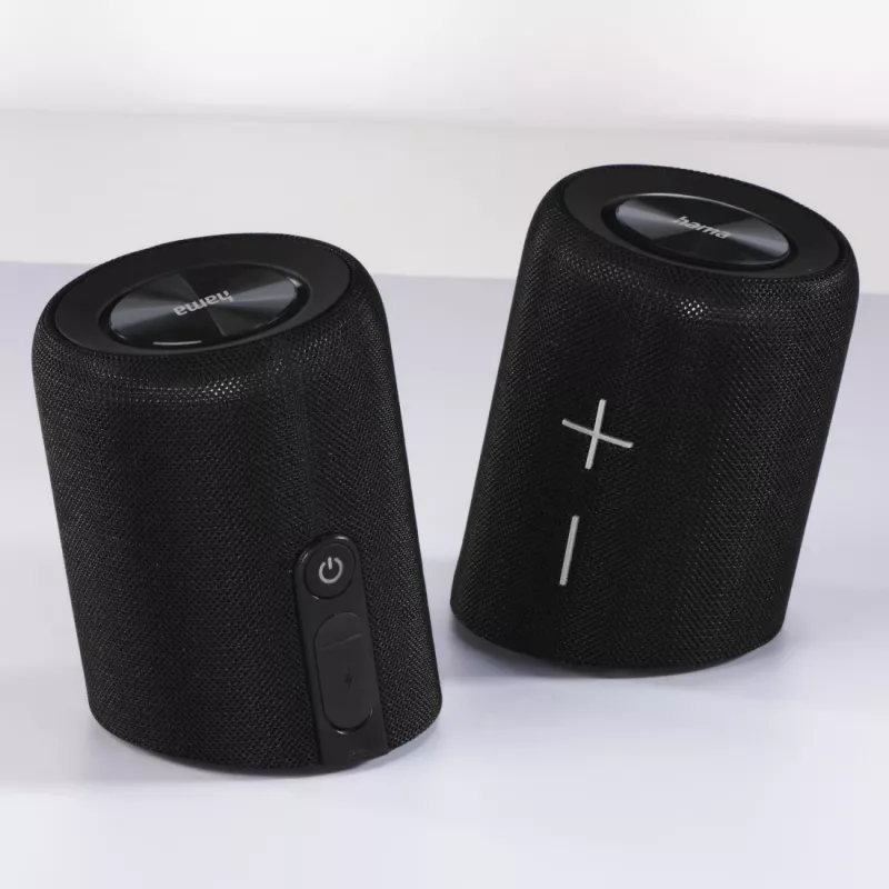 Hama Twin 3.0 stereo nešiojamas garsiakalbis, juodas, 30 W