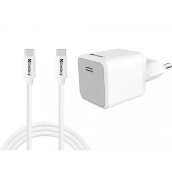 Sandberg USB-C 20W įkroviklis vidaus AC 1M laidas greitas įkrovimas