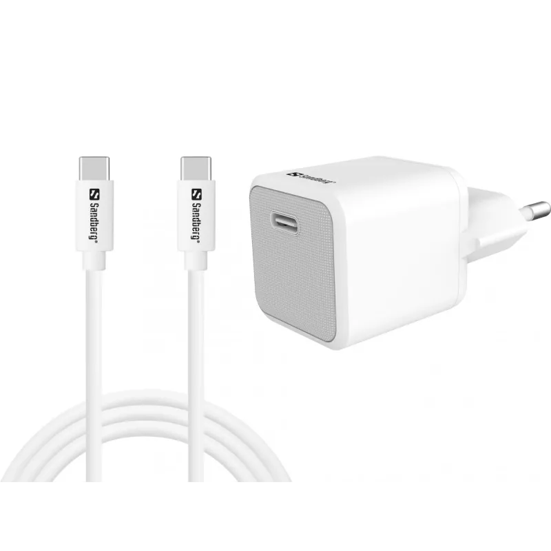 Sandberg USB-C 20W įkroviklis vidaus AC 1M laidas greitas įkrovimas