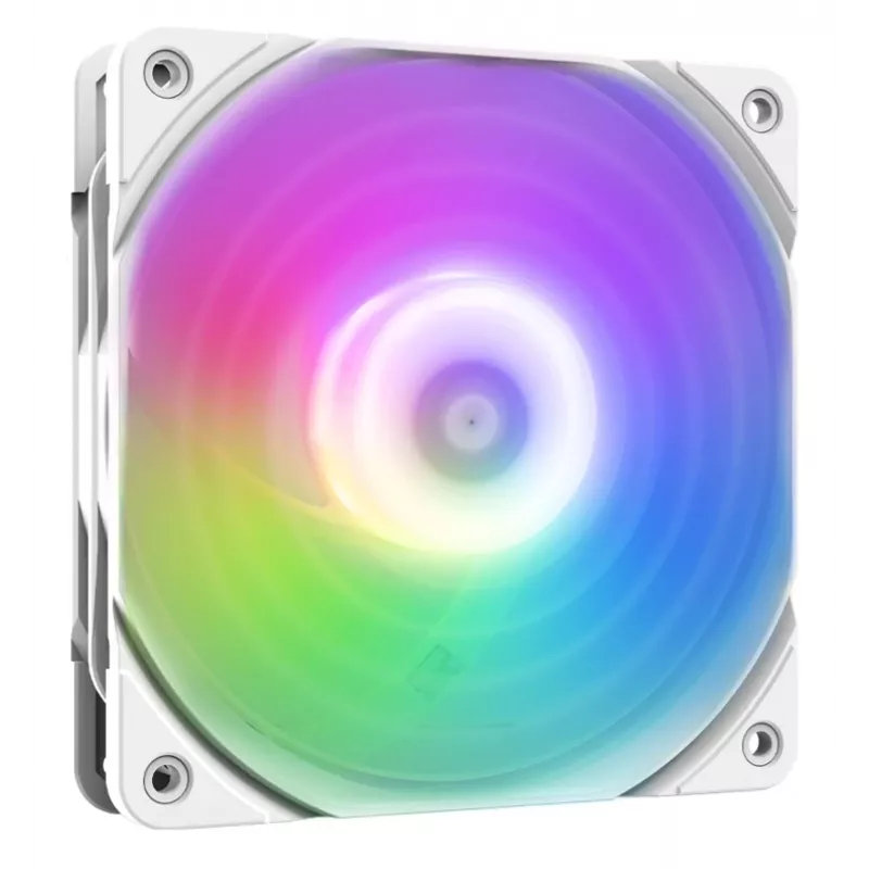 120 mm ARGB korpuso ventiliatorius ZALMAN ZM-AF120R ARGB White — 120 mm, ARGB apšvietimas, baltas rėmelis