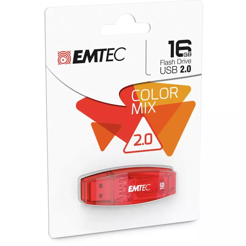 Emtec 16 GB USB atmintukas USB Type-A 2.0 C410 raudonas
