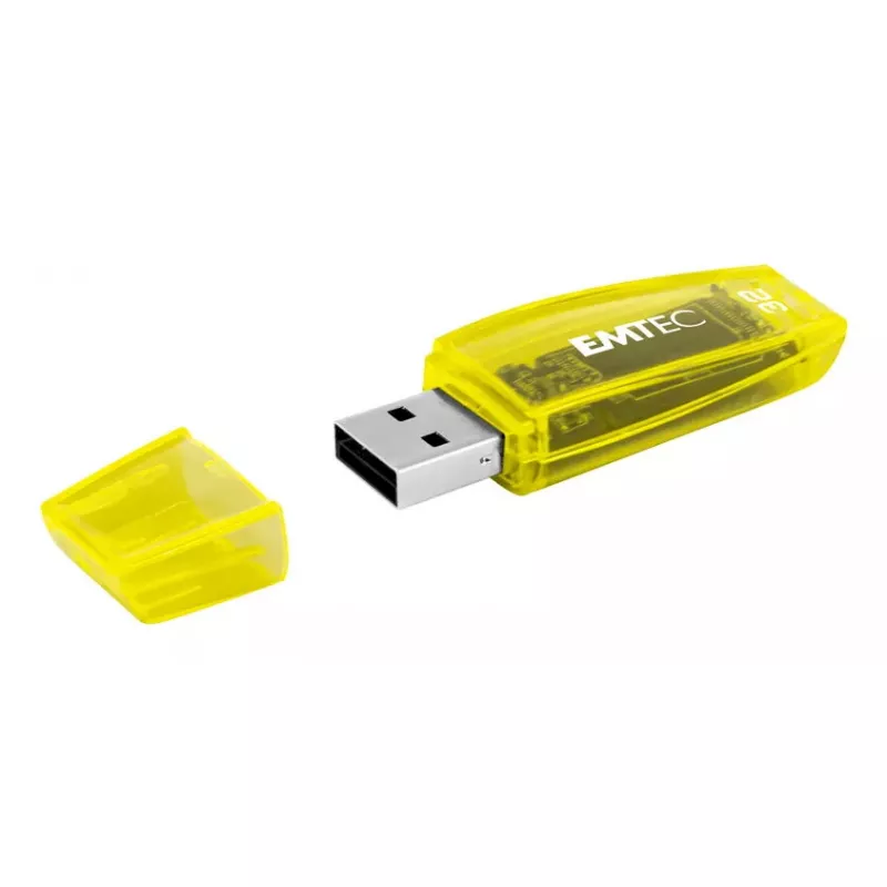USB atmintinė Emtec C410 Neon 16 GB Type-A 2.0 oranžinė geltona