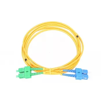 Extralink Patchcord SC/UPC į SC/APC, vienmodis G.652D, dvipusis PVC 3mm, 1 m