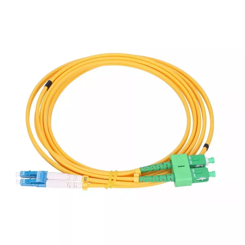 Extralink vienmodis dvipusis komutacinis kabelis SC/APC į LC/UPC G.652D 3 mm, 10 m