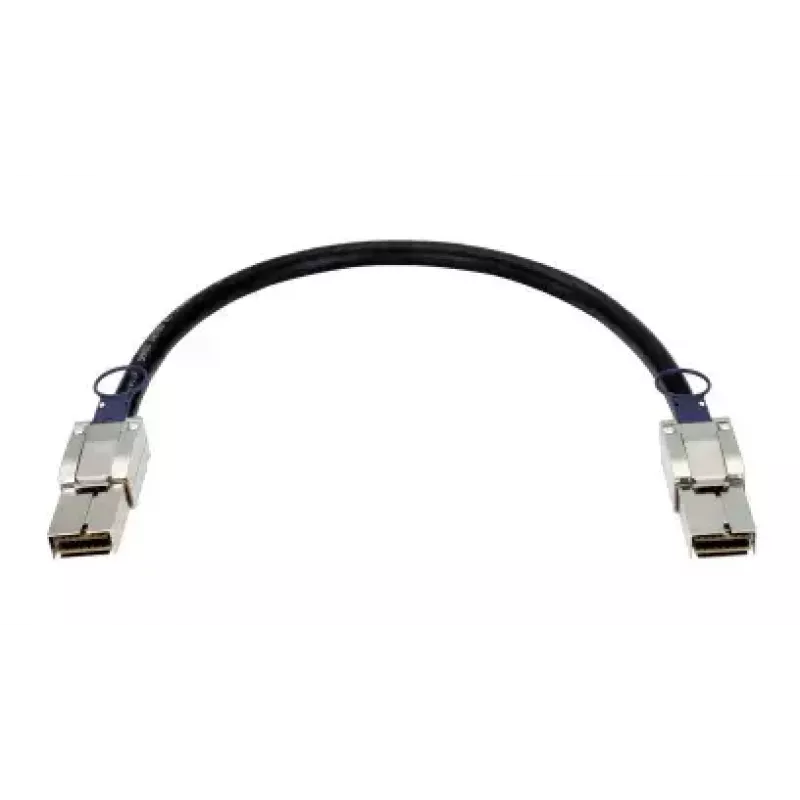 Tinklo kabelis D-Link CXP 120G, 0,5 m, CXP kištukas–CXP kištukas, juodas