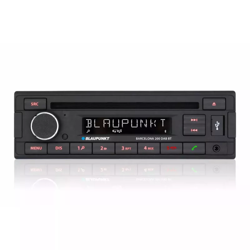 Automobilinis radijas Blaupunkt Barcelona 200 DAB BT juodas 160 W Bluetooth