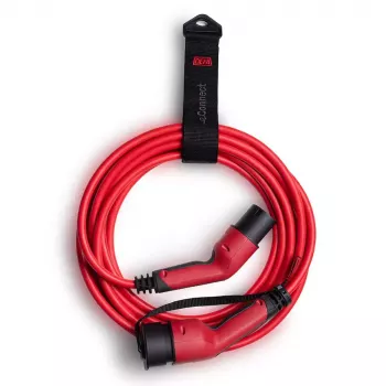 DEFA eConnect raudonas Type 2 7,5 m 13,8 kW 20 A 250 V