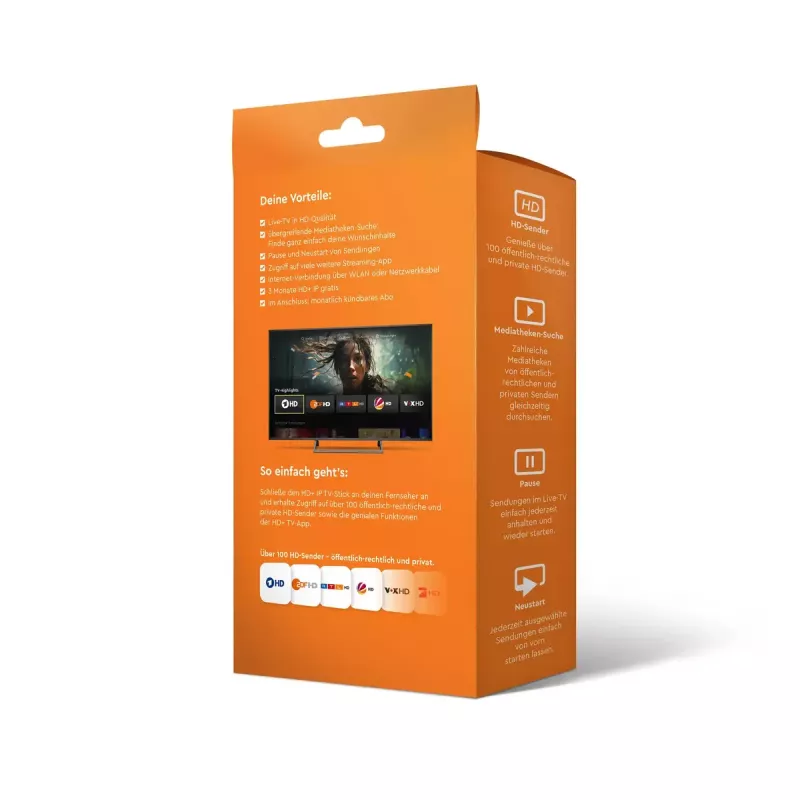 HD+ Smart TV raktas HDMI 4K Ultra HD Android juodas 32GB