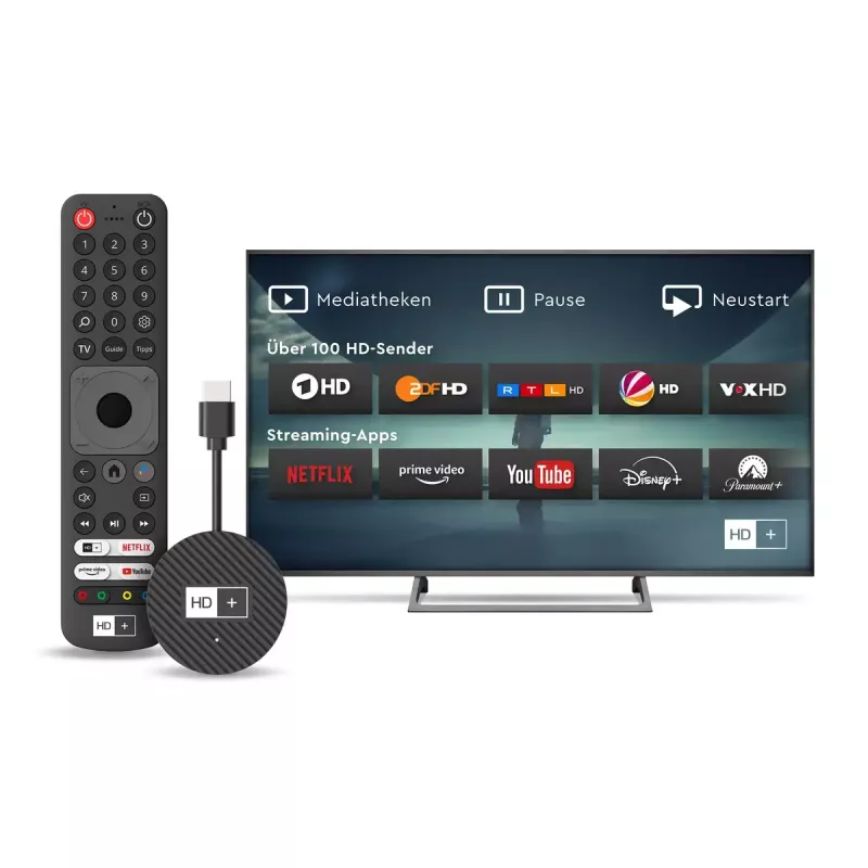 HD+ Smart TV raktas HDMI 4K Ultra HD Android juodas 32GB