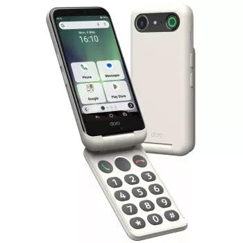 Išmanusis telefonas Doro Aurora A20 4,5 colio 4 GB 64 GB juoda balta