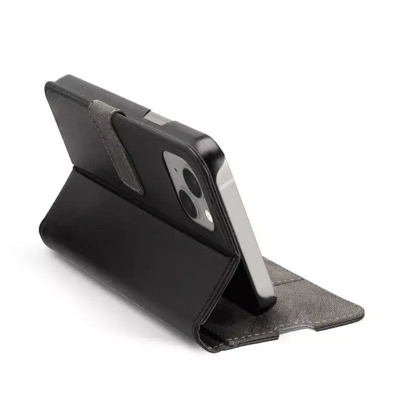 Piniginės tipo dėklas SBS TEBKWALIP1561K, skirtas iPhone 15, juodas, 15,5 cm