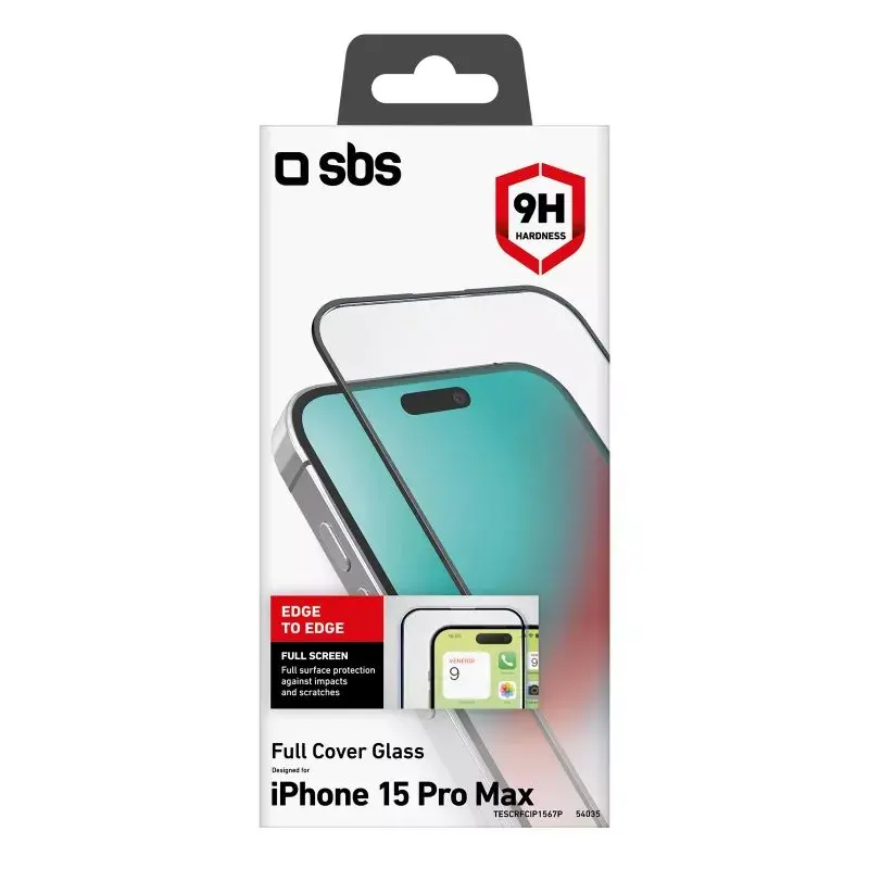 Ekrano apsauga SBS TESCRFCIP1567P skirtas iPhone 15 Pro Max, skaidrus